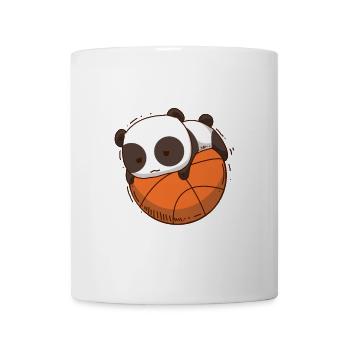 Basketball Niedlicher Panda Basketballer Kawaii - Tasse - Weiß - Vorne