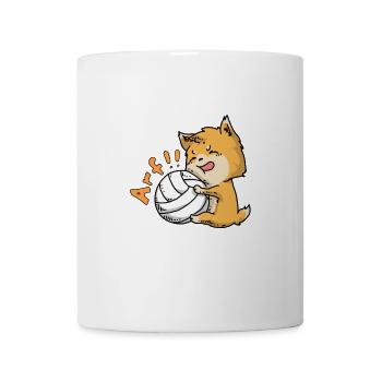 Fuchs Volleyball - Tasse - Weiß - Vorne