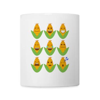 Corn Emojis - Mug - white - Front