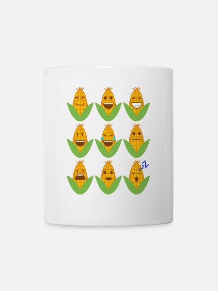 Mais Emojis - Tasse - Weiß