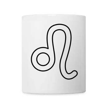 Löwe Sternzeichen Sternbild Tierkreiszeichen - Tasse - Weiß - Vorne