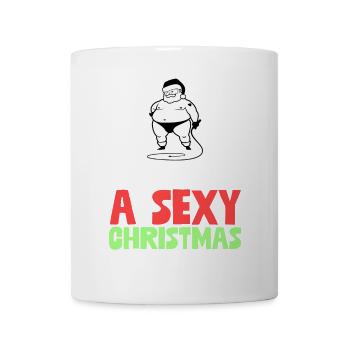 Je vous souhaite un Noël sexy - Mug blanc - blanc - Devant