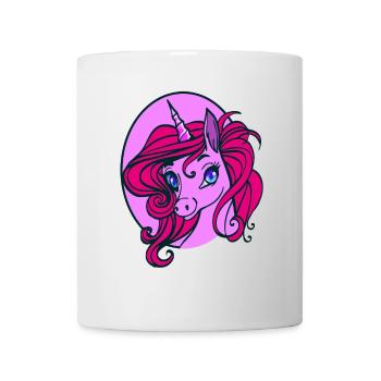 Unicorn with blue eyes - Mug - white - Front