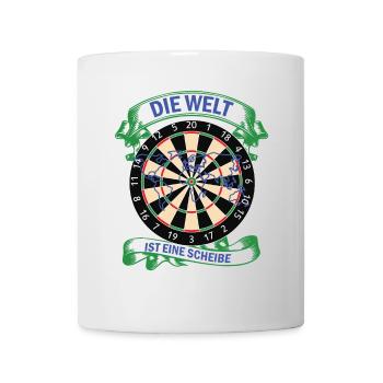 Dartboard darts dartsport - Mug - white - Front