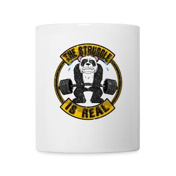 Bodybuilding Panda Fitness - Tasse - Weiß - Vorne