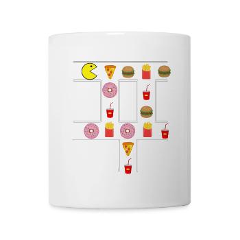 Fast Food Packman - Tasse - Weiß - Vorne