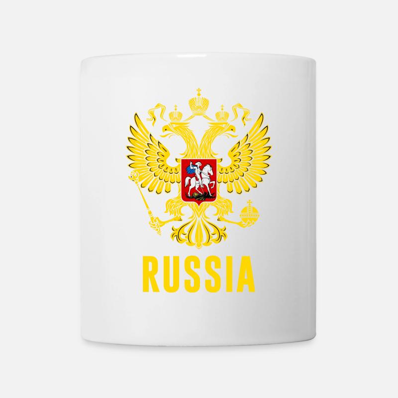 Russian rossia armoiry russie drapeau t-shirt - Mug blanc - blanc