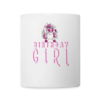 Birthday Girl I Birthday Dab Dance Unicorn - Mug - white - Front