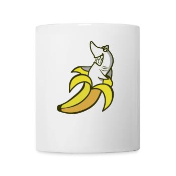 Banana and Shark - Mug - white - Front