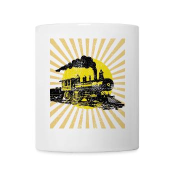 steam locomotive - Mug - white - Front