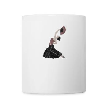 Flamenco dancer / flamenco dance in red-black - Mug - white - Front