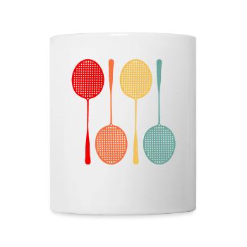 badminton - Mug - white - Front