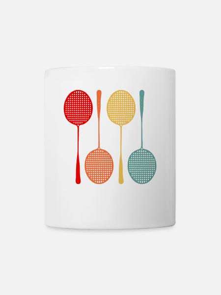 badminton - Mug blanc - blanc