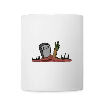 Halloween Grabstein - Tasse - Weiß - Vorne