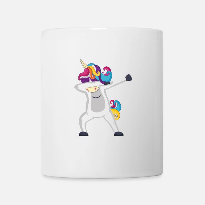 Lunettes de soleil Licorne Dab Coloré - Mug blanc - blanc