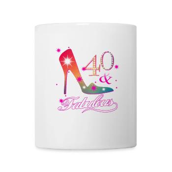 Fabulous 40 birthday present - Mug - white - Front
