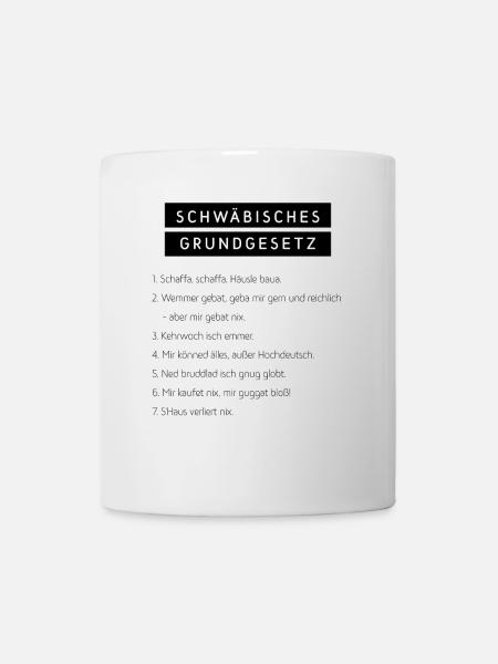Schwäbisches Grundgesetz - Tasse - Weiß