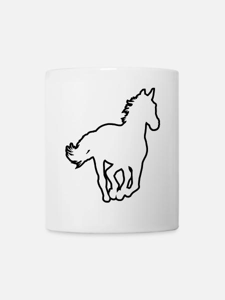 Pferd - Tasse - Weiß