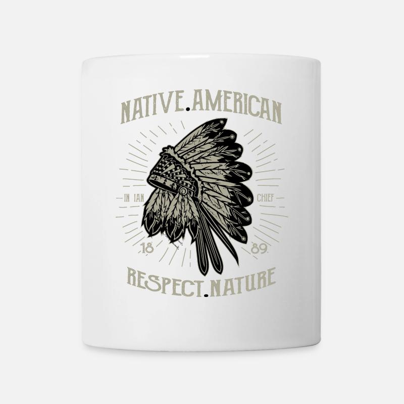 Nature amérindienne - Mug blanc - blanc