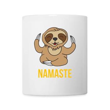 Namaste paresse - Mug blanc - blanc - Devant