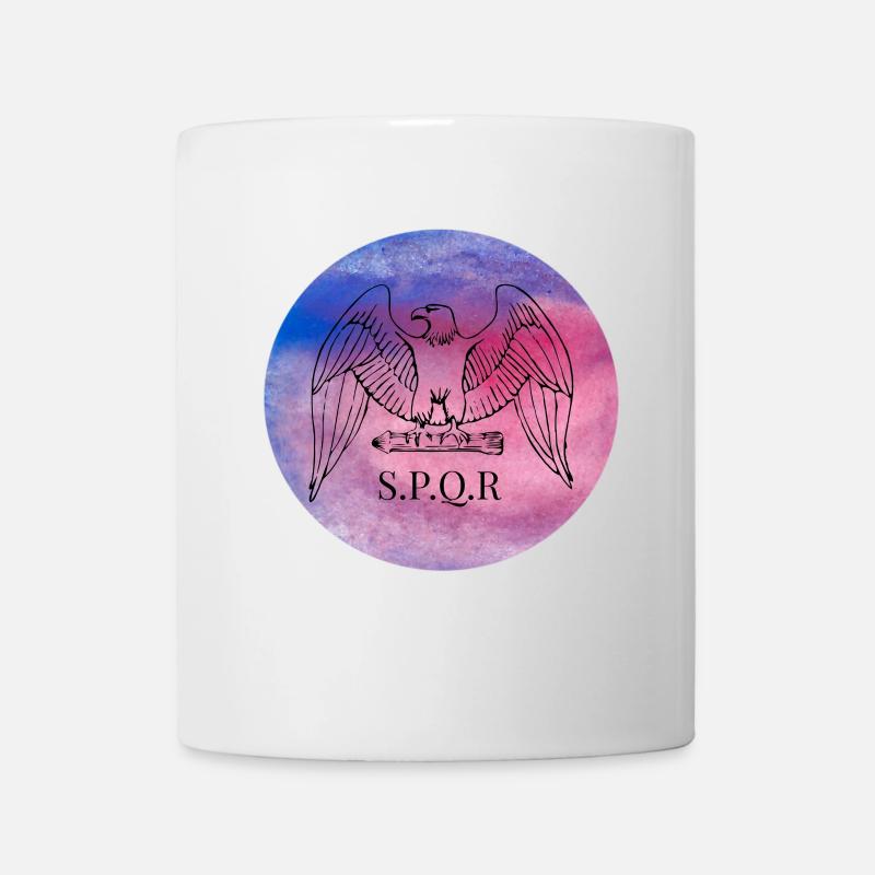 Rom S.p.q.r spqr Forum Romanum Cäsar Nero Augustus - Tasse - Weiß