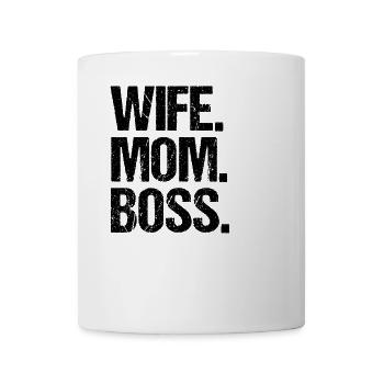 Wife Mom Boss - Mug - white - Front