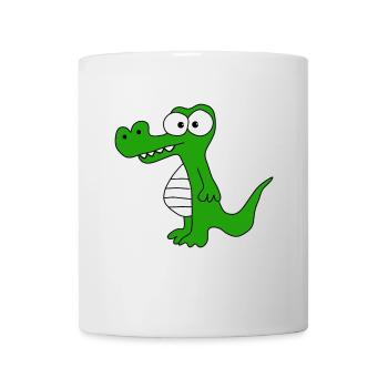 Krokodil - Tasse - Weiß - Vorne