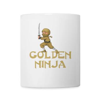 T-shirt Ninja d'or Golden Ninja Go - Mug blanc - blanc - Devant
