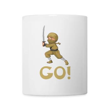 Ninja GO T-Shirt with Golden Ninja Gold - Mug - white - Front