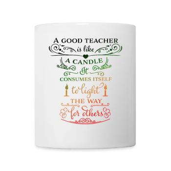 Un bon enseignant - Mug blanc - blanc - Devant