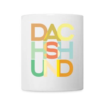 Dackelhund Hund Bunt - Tasse - Weiß - Vorne