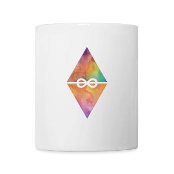Dreieck infinity - Tasse - Weiß - Vorne
