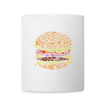 Burger - Tasse - Weiß - Vorne