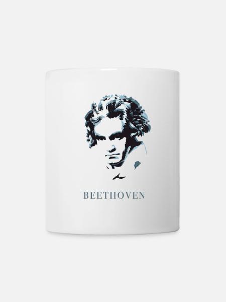 beethoven excentrique genie musique sourd compositeur f - Mug blanc - blanc