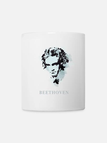 beethoven klassik musik komponist konzert taub pop - Tasse - Weiß