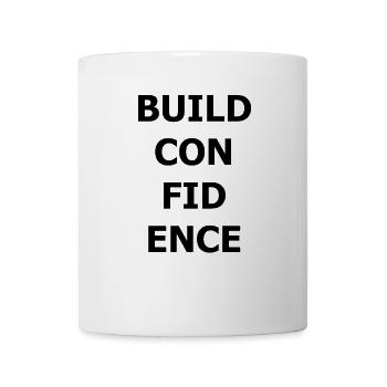 BUILD CONFIDENCE - Mug - white - Front
