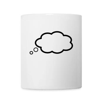 thought bubble - Mug - white - Front