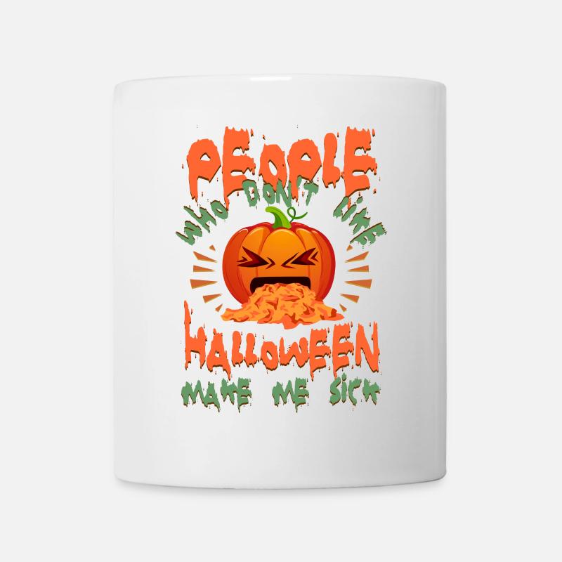 Halloween Sick Pumpkin - Tasse - Weiß