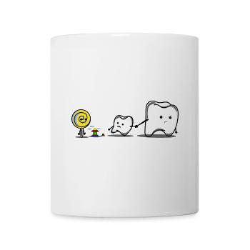 anti dentist kids lolipop hatin dentist - Mug - white - Front
