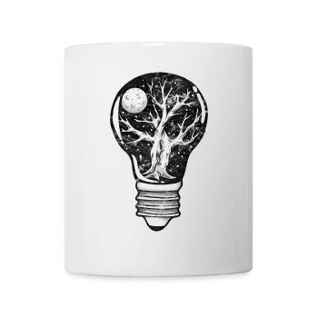 Cadeau d'ampoule de cosmos de l'espace mondial - Mug blanc - blanc - Devant