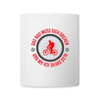 Fahrradfahren, Biking, Bike, Fahrrad, Fahrradsport - Tasse - Weiß - Vorne