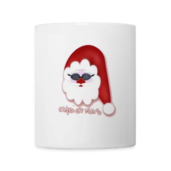 Christmas - cooler Weihnachtsmann - Tasse - Weiß - Vorne