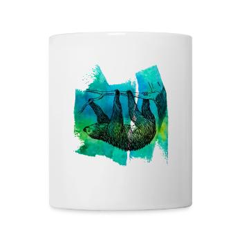 Paresseux paresseux paresseux paresseux t-shirt - Mug blanc - blanc - Devant