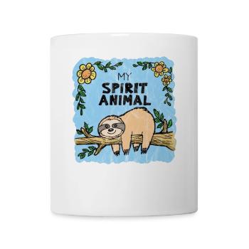 Chilling Lazy Sloth - Mug - white - Front