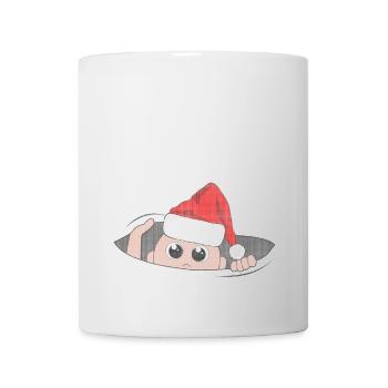 Baby Santa Claus Christmas Pregnant Mom Gift - Mug - white - Front