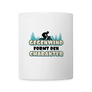 Fahrradfahren, Biking, Bike, Fahrrad, Fahrradsport - Tasse - Weiß - Vorne