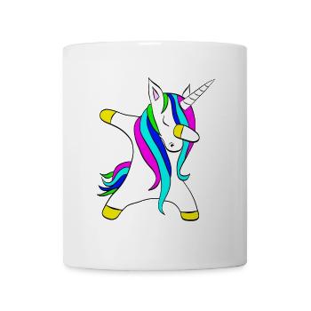 Dabbing unicorn Einhorn - Tasse - Weiß - Vorne