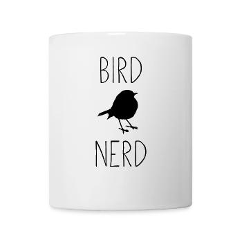 Animal drôle d'amant d'oiseau de cadeau de ballot - Mug blanc - blanc - Devant