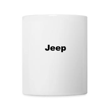Ich bin der schwarze Jeep der Familie - Tasse - Weiß - Vorne