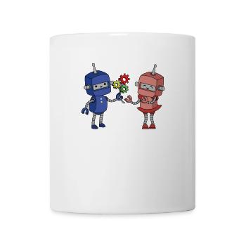 Loved Robot T-Shirt Gift Idea - Mug - white - Front